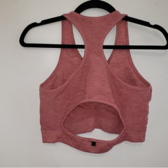 Alphalete Aero Sport Bra Keyhole Pink Size Medium - Picture 5 of 8